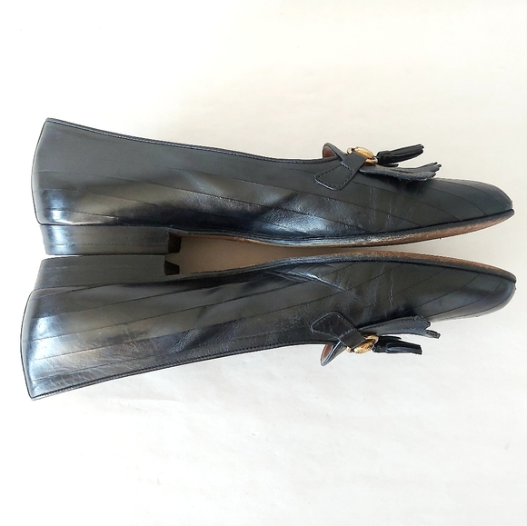 Cole Haan Tassel Loafers Vintage Women's Black Horse Bit Comfort Shoes Size 10B - Picture 11 of 13